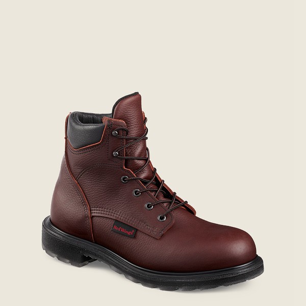 Red Wing Iş Botu Erkek - Supersole® 2.0 - 6-Inch Soft Toe - Bordo - 81SRZTHPA